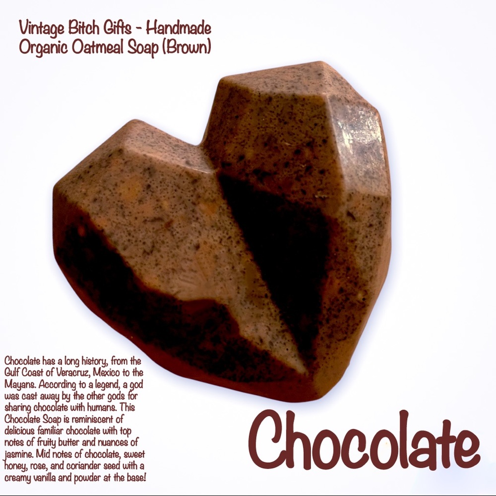 New VintageBitch Gifts - Handmade Chocolate Organic Oatmeal Soap PRICE FIRM